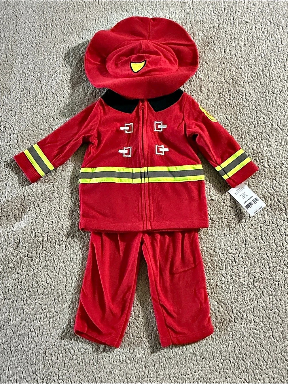 Carter's Firefighter Fleece Costume Set Baby Firefighter Costume 6-9 Months NWT